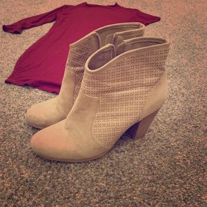 Tan booties